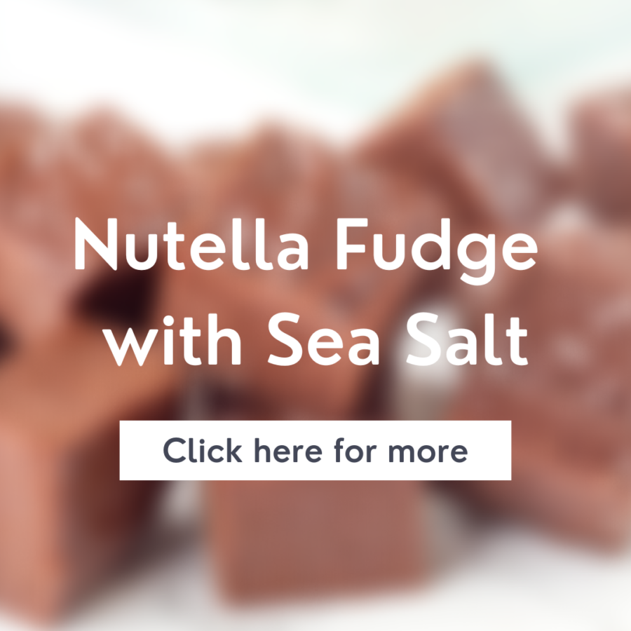 Nutella Fudge with Sea Salt