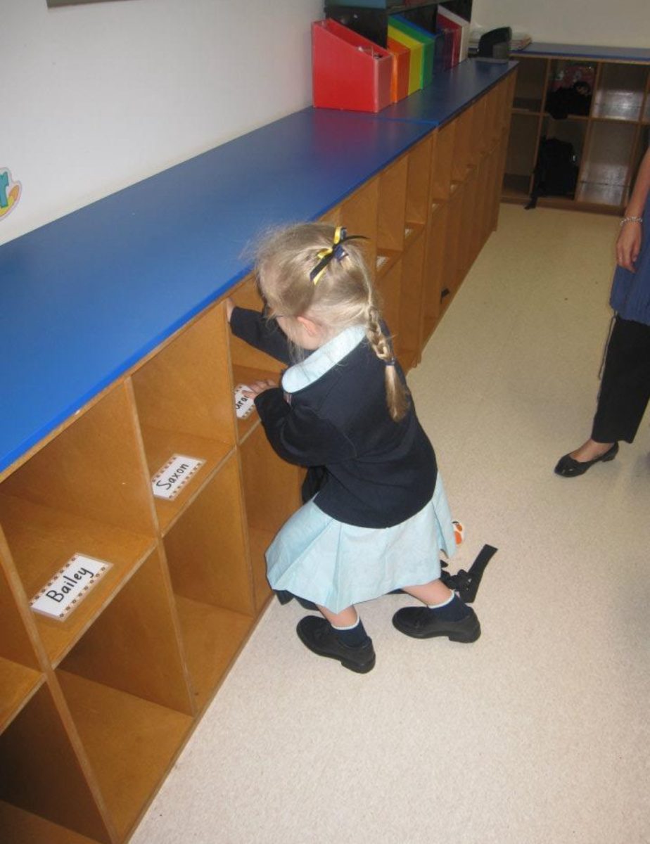 My first day of kindergarten 1/2/12.