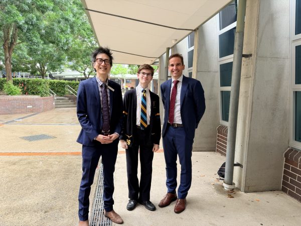Mr Wong (left), Aaron R (centre), Mr Koch (right)